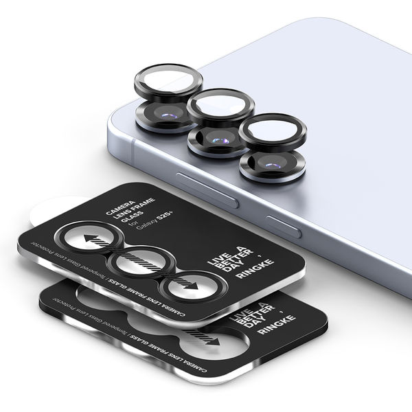 Ringke - Camera Lens Frame Glass - Samsung Galaxy S25 Plus - Black