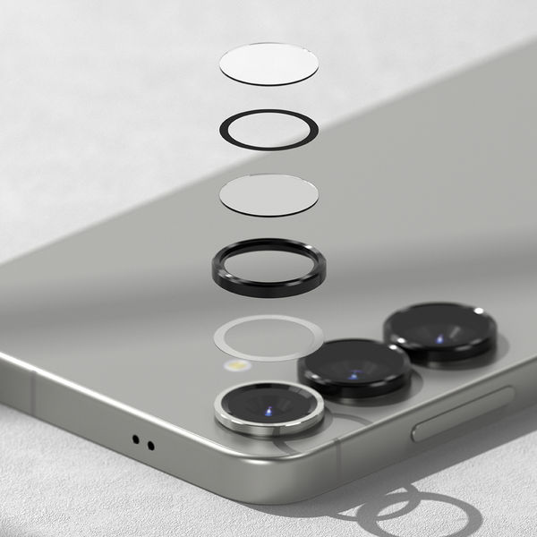 Ringke - Camera Lens Frame Glass - Samsung Galaxy S25 Plus - Black