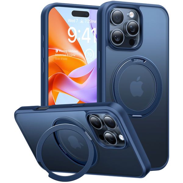 Torras - Ostand Pro Series - iPhone 16 Pro - Navy Blue