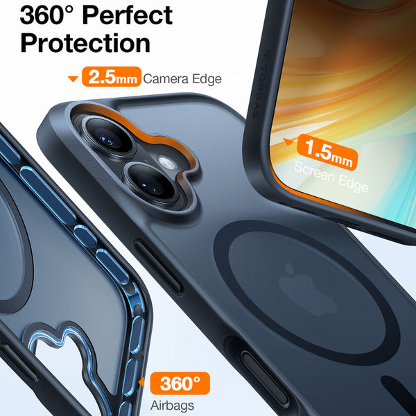 Torras - Guardian Magnetic Series - iPhone 16 - Black