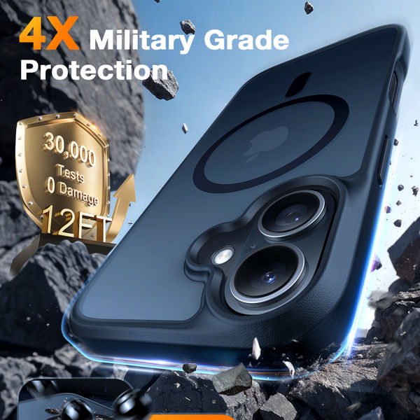 Torras - Guardian Magnetic Series - iPhone 16 - Black