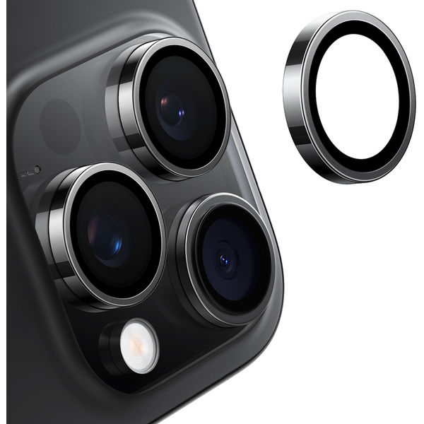 Torras - Lensguard Camera Protector - iPhone 16 Pro Max - Black