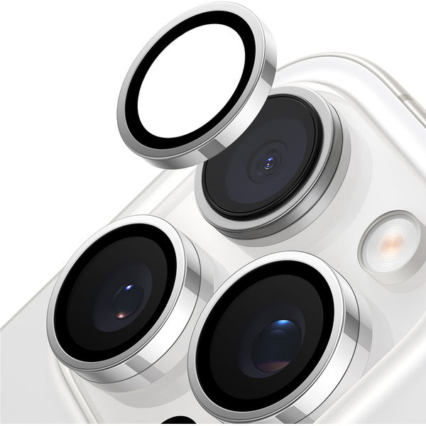 Torras - Lensguard Camera Protector - iPhone 16 Pro Max - Titanium Grey