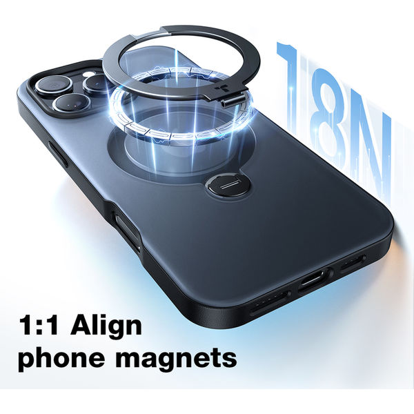 Torras - Ostand Spin Series - iPhone 16 Pro Max - Black