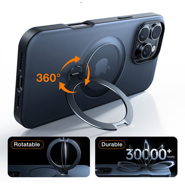 Torras - Ostand Spin Series - iPhone 16 Pro Max - Black