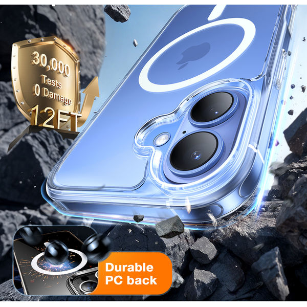 Torras - Diamond MagSafe Series - iPhone 16 - Clear