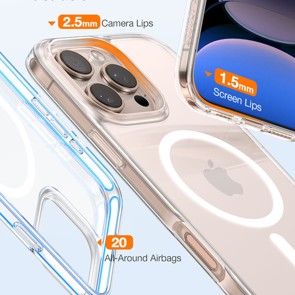 Torras - Diamond MagSafe Series - iPhone 16 Pro Max - Clear