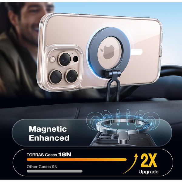 Torras - Diamond MagSafe Series - iPhone 16 Pro Max - Clear