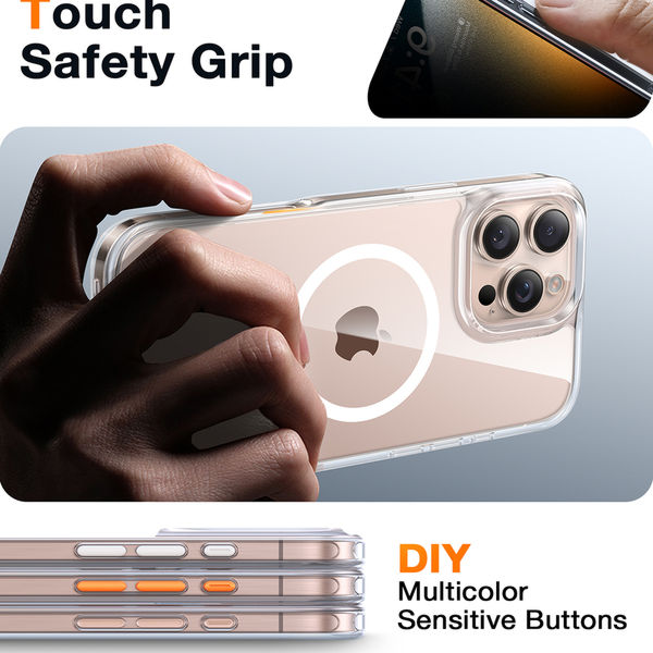 Torras - Diamond MagSafe Series - iPhone 16 Pro Max - Clear