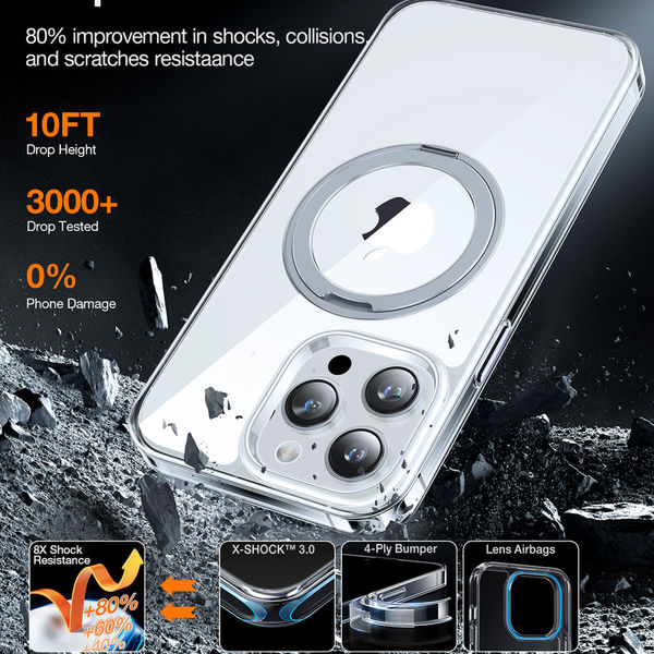 Torras - Ostand Pro Series - iPhone 15 Pro - Clear