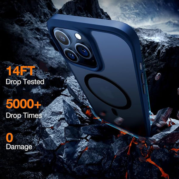 Torras - Guardian Magnetic Series - iPhone 15 Pro - Navy Blue