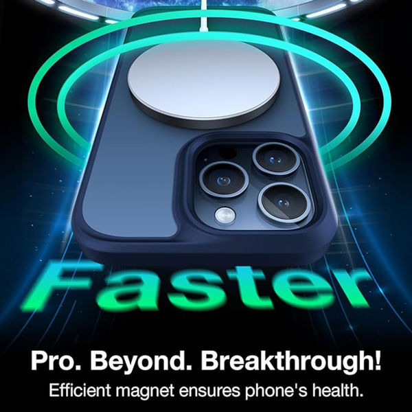 Torras - Guardian Magnetic Series - iPhone 15 Pro - Navy Blue