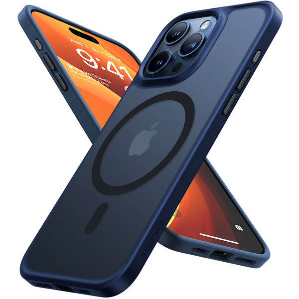 Torras - Guardian Magnetic Series - iPhone 15 Pro Max - Navy Blue