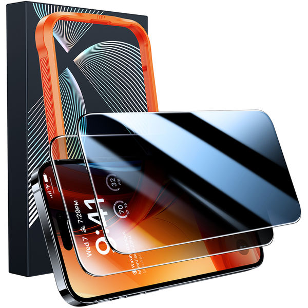 Torras - GlassGo Epic Privacy - iPhone 15 Pro Max - Black