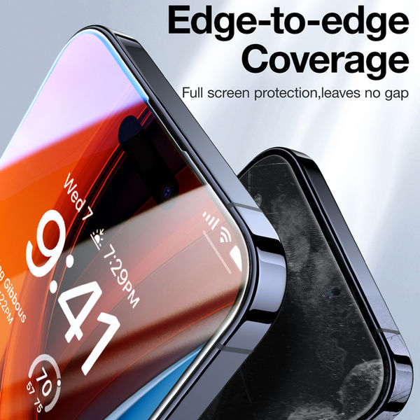 Torras - GlassGo Epic Privacy - iPhone 15 Pro Max - Black