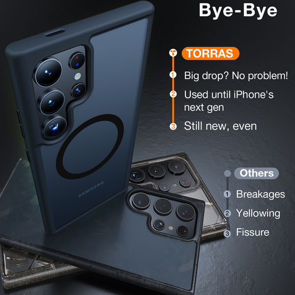 Torras - Guardian Magnetic Series - Samsung Galaxy S24 Ultra - Black