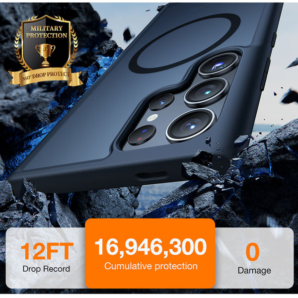 Torras - Guardian Magnetic Series - Samsung Galaxy S24 Ultra - Black