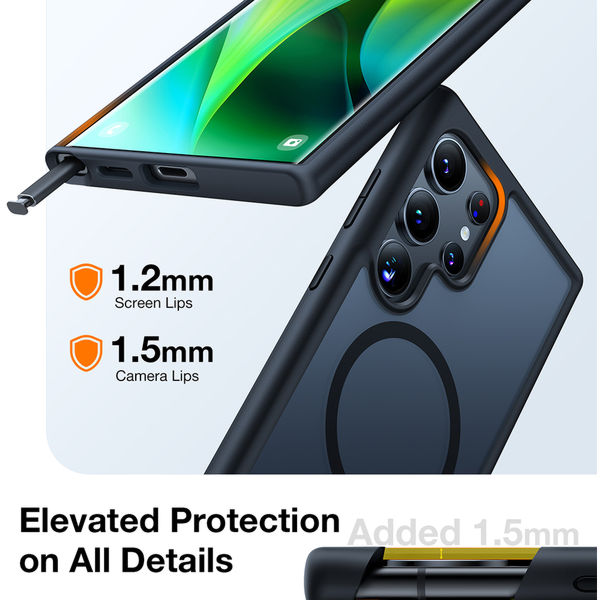 Torras - Guardian Magnetic Series - Samsung Galaxy S24 Ultra - Black