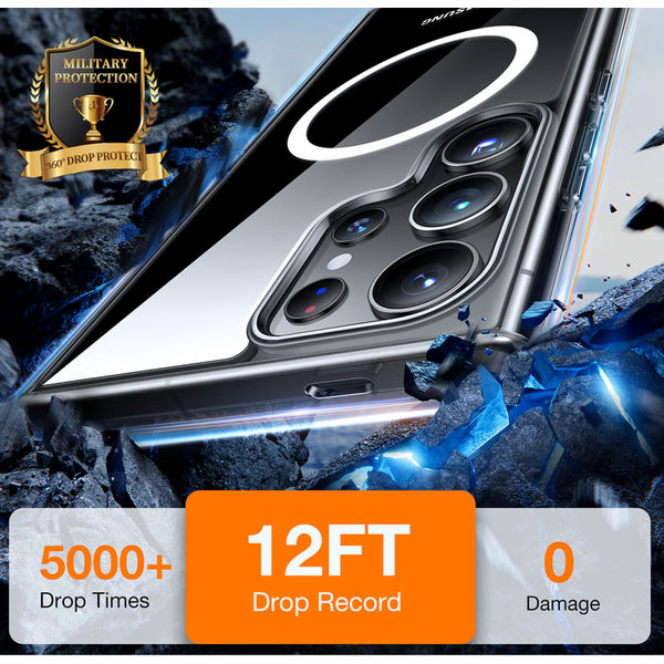 Torras - Diamond MagSafe Series - Samsung Galaxy S24 Ultra - Clear