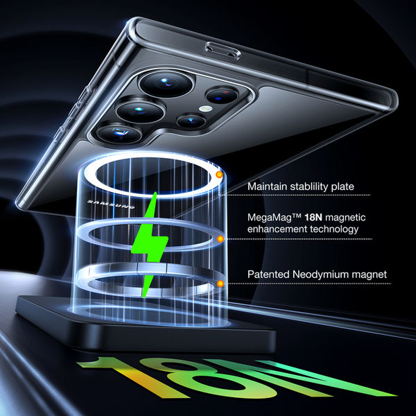 Torras - Diamond MagSafe Series - Samsung Galaxy S24 Ultra - Clear