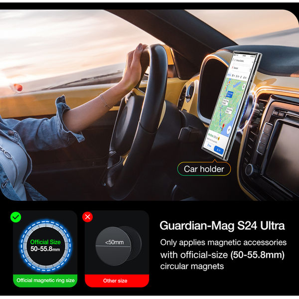 Torras - Diamond MagSafe Series - Samsung Galaxy S24 Ultra - Clear