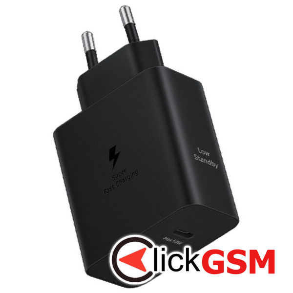 Samsung - Original Wall Charger T5020XBE (EP-T5020XBEGEU) - 2x Type-C, 50W, with USB-C Cable - Black