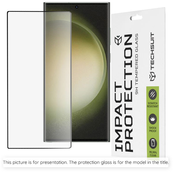 Techsuit - 111D Full Cover / Full Glue Glass / 3D Curved Screen - Honor Magic7 Lite / X9c - Black