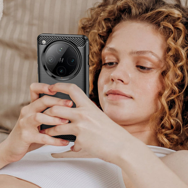 Techsuit - Carbon Silicone - Oppo Find X8 Pro - Black