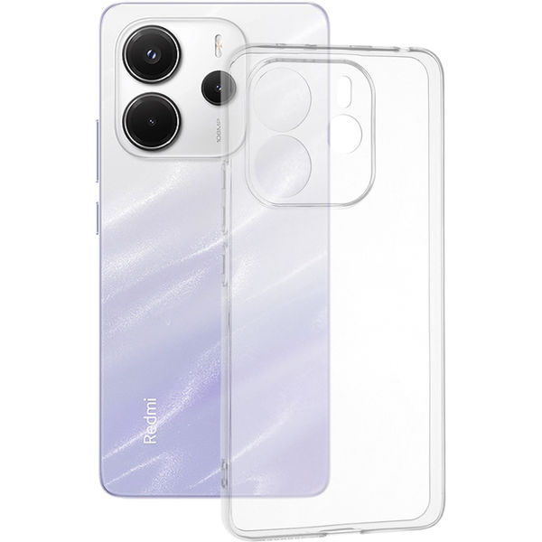 Techsuit - Clear Silicone - Xiaomi Redmi Note 14 4G - Transparent