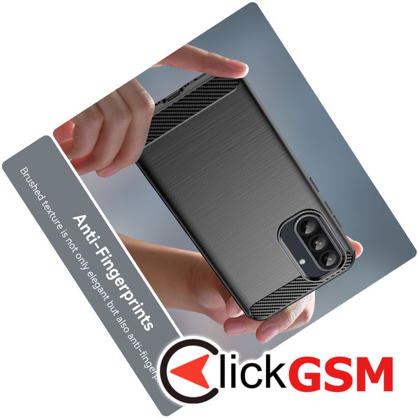 Techsuit - Carbon Silicone - Samsung Galaxy A56 5G - Black