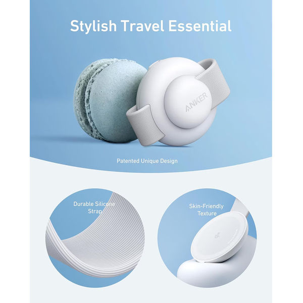 Anker - Wireless Charger MagGo 3-in-1 (B25M8H21) - for iPhone 15/16, AirPods, Apple Watch, MagSafe Qi2, 15W - White