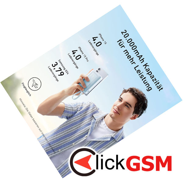 Anker - Power Bank Zolo (A1688H21) - Type-C, USB, 10000mAh, 30W, with Type-C Cable - White