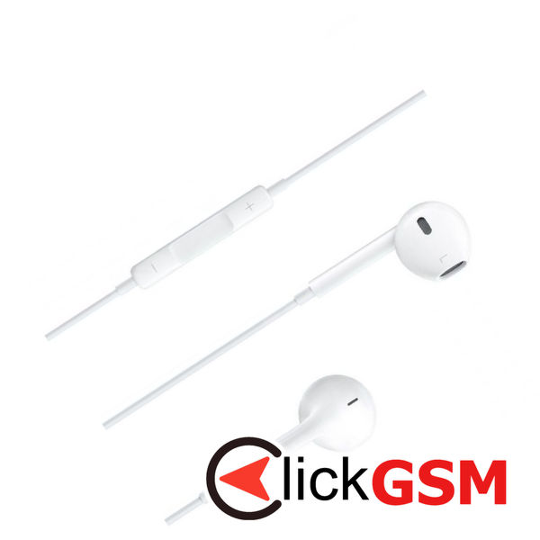 Apple - Original Wired Earphones A1472 (MNHF2ZM/A) - Jack 3.5mm with Microphone - White (Blister Packing)