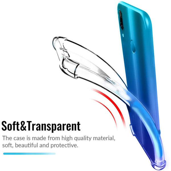 Techsuit - Shockproof Clear Silicone - Huawei P Smart 2019 - Clear