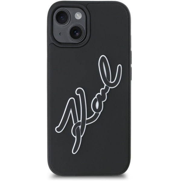 Karl Lagerfeld - 3D Design (KLHCP15S3DRKSDLK) - iPhone 15 - Rubber Signature