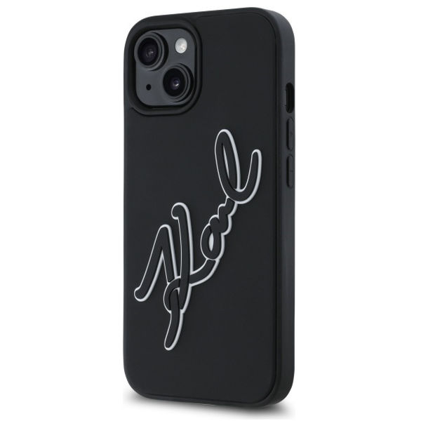 Karl Lagerfeld - 3D Design (KLHCP15S3DRKSDLK) - iPhone 15 - Rubber Signature