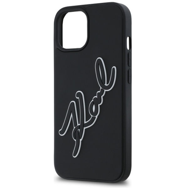 Karl Lagerfeld - 3D Design (KLHCP15S3DRKSDLK) - iPhone 15 - Rubber Signature