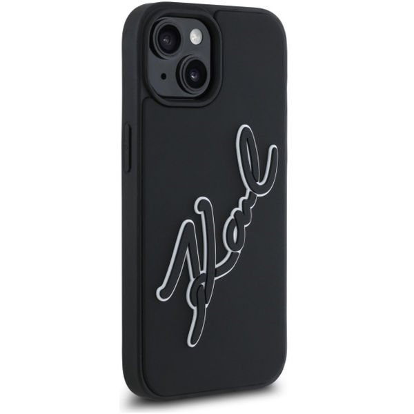 Karl Lagerfeld - 3D Design (KLHCP15S3DRKSDLK) - iPhone 15 - Rubber Signature