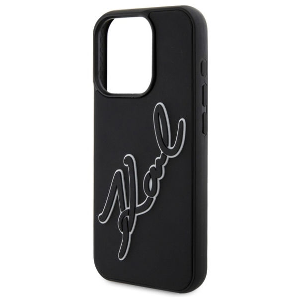 Karl Lagerfeld - 3D Design (KLHCP15X3DRKSDLK) - iPhone 15 Pro Max - Rubber Signature