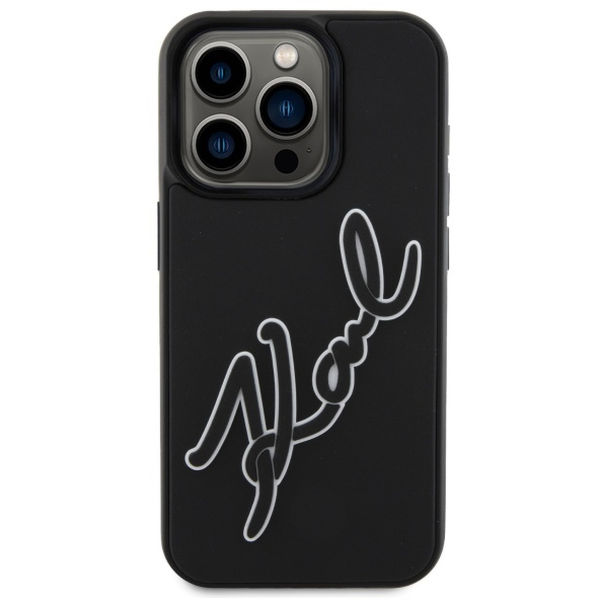 Karl Lagerfeld - 3D Design (KLHCP15X3DRKSDLK) - iPhone 15 Pro Max - Rubber Signature