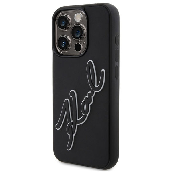 Karl Lagerfeld - 3D Design (KLHCP15X3DRKSDLK) - iPhone 15 Pro Max - Rubber Signature