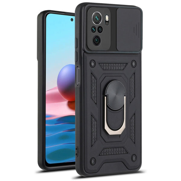 Techsuit - CamShield Series - Xiaomi Redmi Note 10 4G / Note 10S / Poco M5s - Black