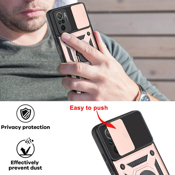 Techsuit - CamShield Series - Xiaomi Redmi Note 10 4G / Note 10S / Poco M5s - Black