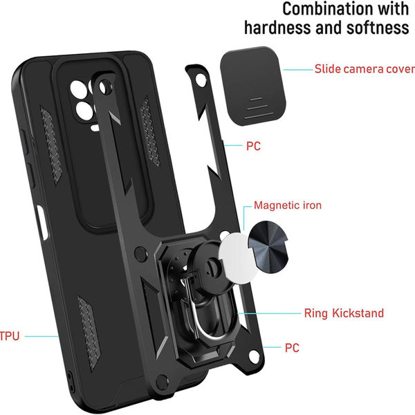 Techsuit - CamShield Series - Xiaomi Redmi 9C / Redmi 9C NFC - Black