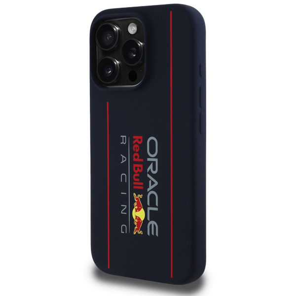 Red Bull Racing - Silicone Oversize Vertical Logo MagSafe (RBHMP15L24SIOLRV) - iPhone 15 Pro - Navy