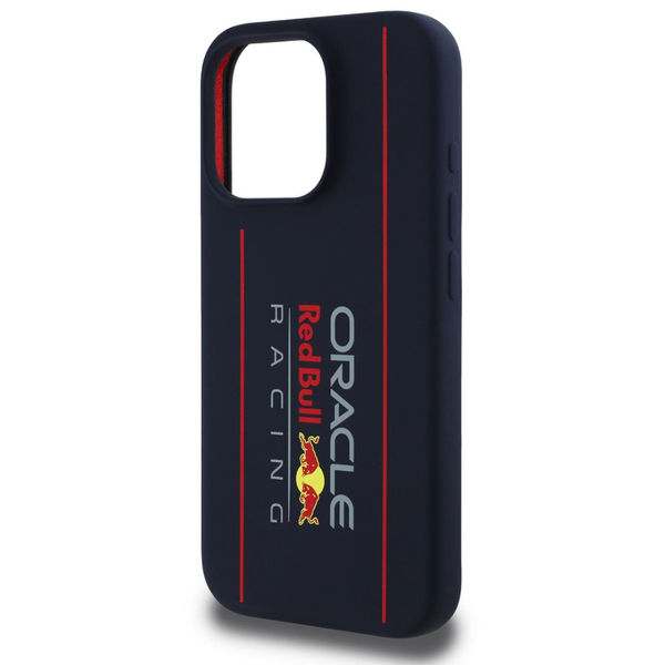 Red Bull Racing - Silicone Oversize Vertical Logo MagSafe (RBHMP15L24SIOLRV) - iPhone 15 Pro - Navy