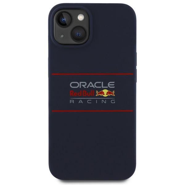 Red Bull Racing - Silicone Horizontal Centered Logo MagSafe (RBHMP14L24SIHSRV) - iPhone 14 Pro - Navy