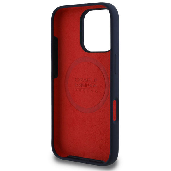 Red Bull Racing - Silicone Horizontal Centered Logo MagSafe (RBHMP16X24SIHSRV) - iPhone 16 Pro Max - Navy