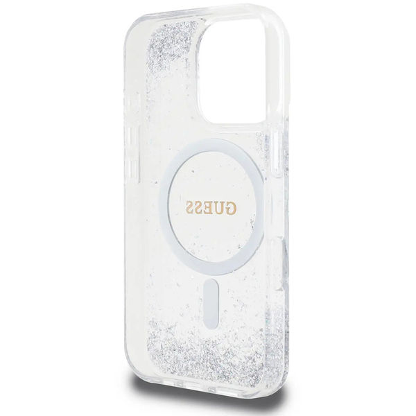 Guess - IML Glitter Gradient MagSafe (GUHMP16LRGRGES) - iPhone 16 Pro - Silver