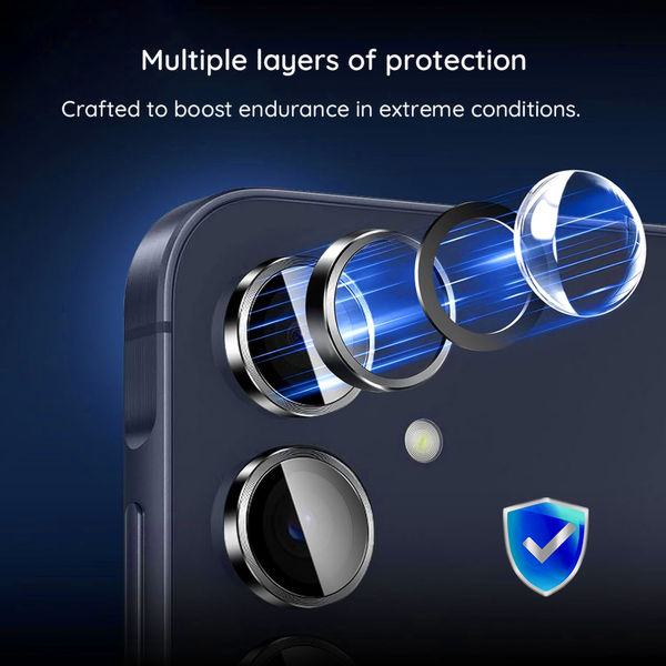 Guess - Protective Lens (GUCL163SAGK) - iPhone 16 Pro / iPhone 16 Pro Max - Metal Black